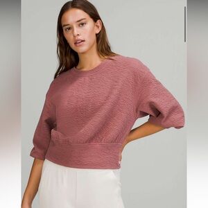 Lululemon Textured Crewneck Pullover
